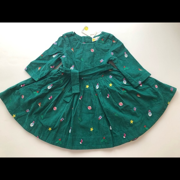 NWT Mini Boden Embroidered Cord Dress - Picture 6 of 12